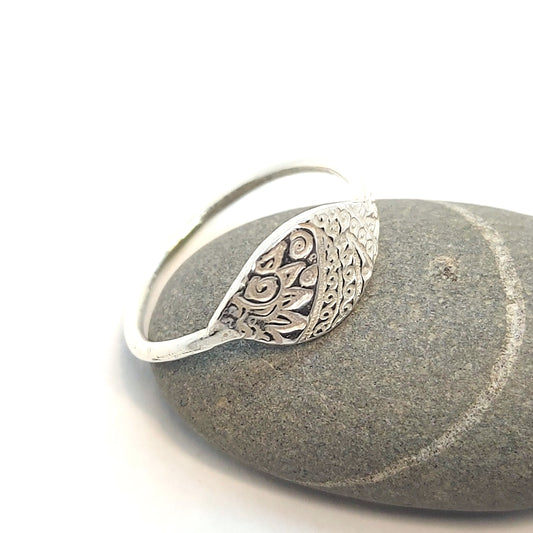 Silver Boho ring
