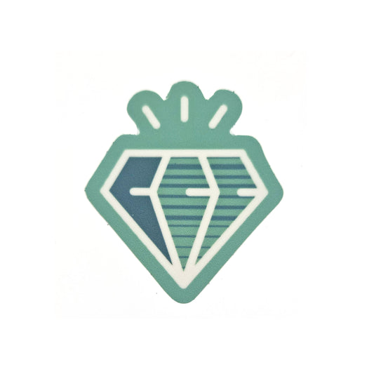 Green diamond sticker