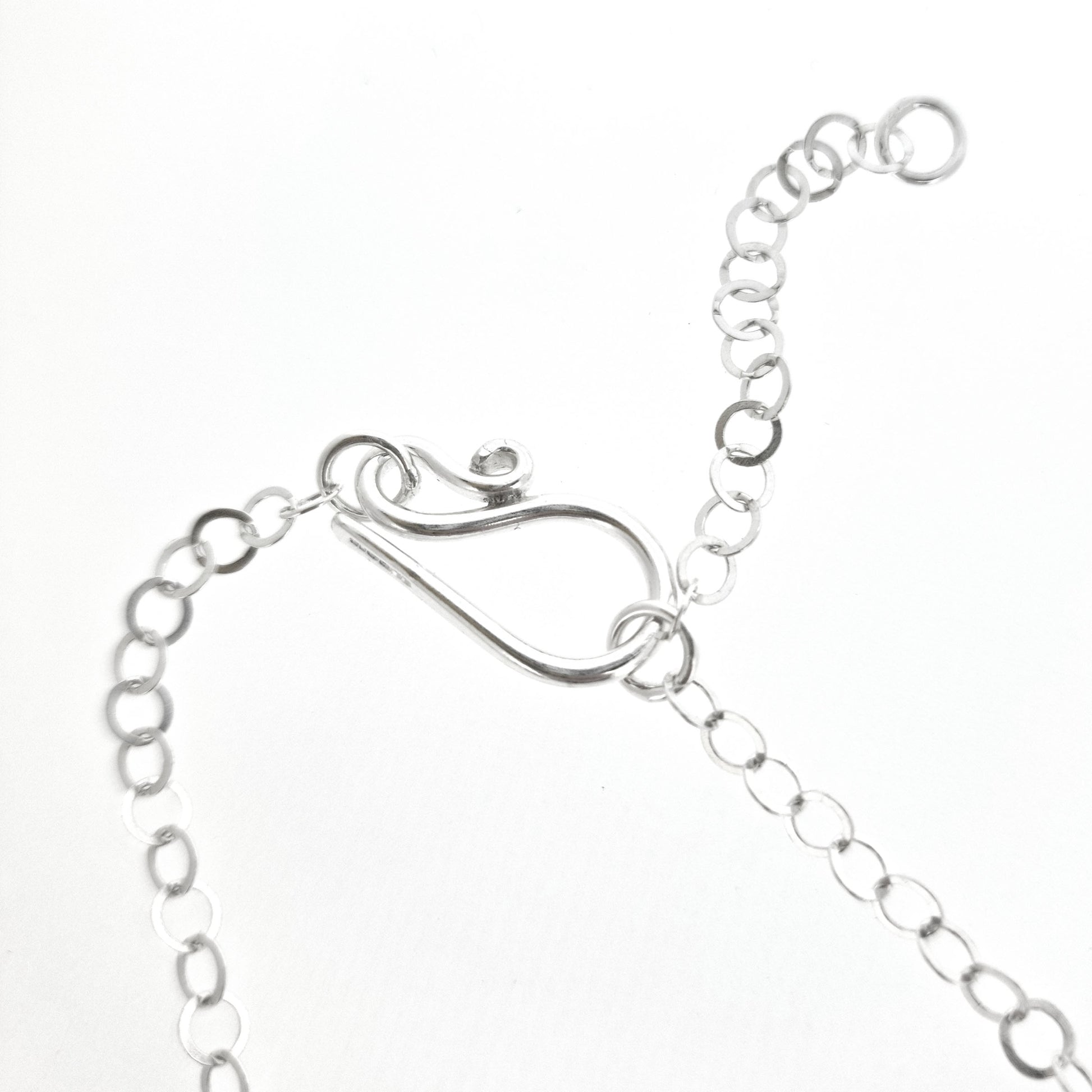 Handmade silver s clasp and chain.