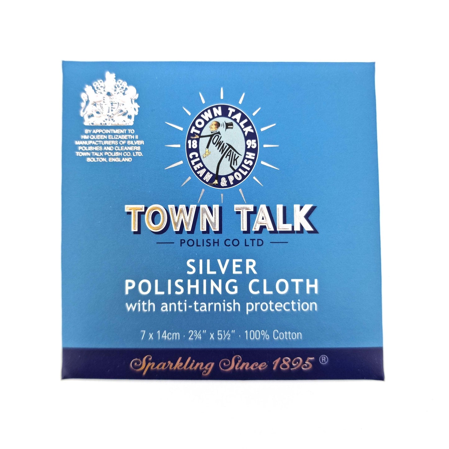 A silver polishing cloth by Town Talk